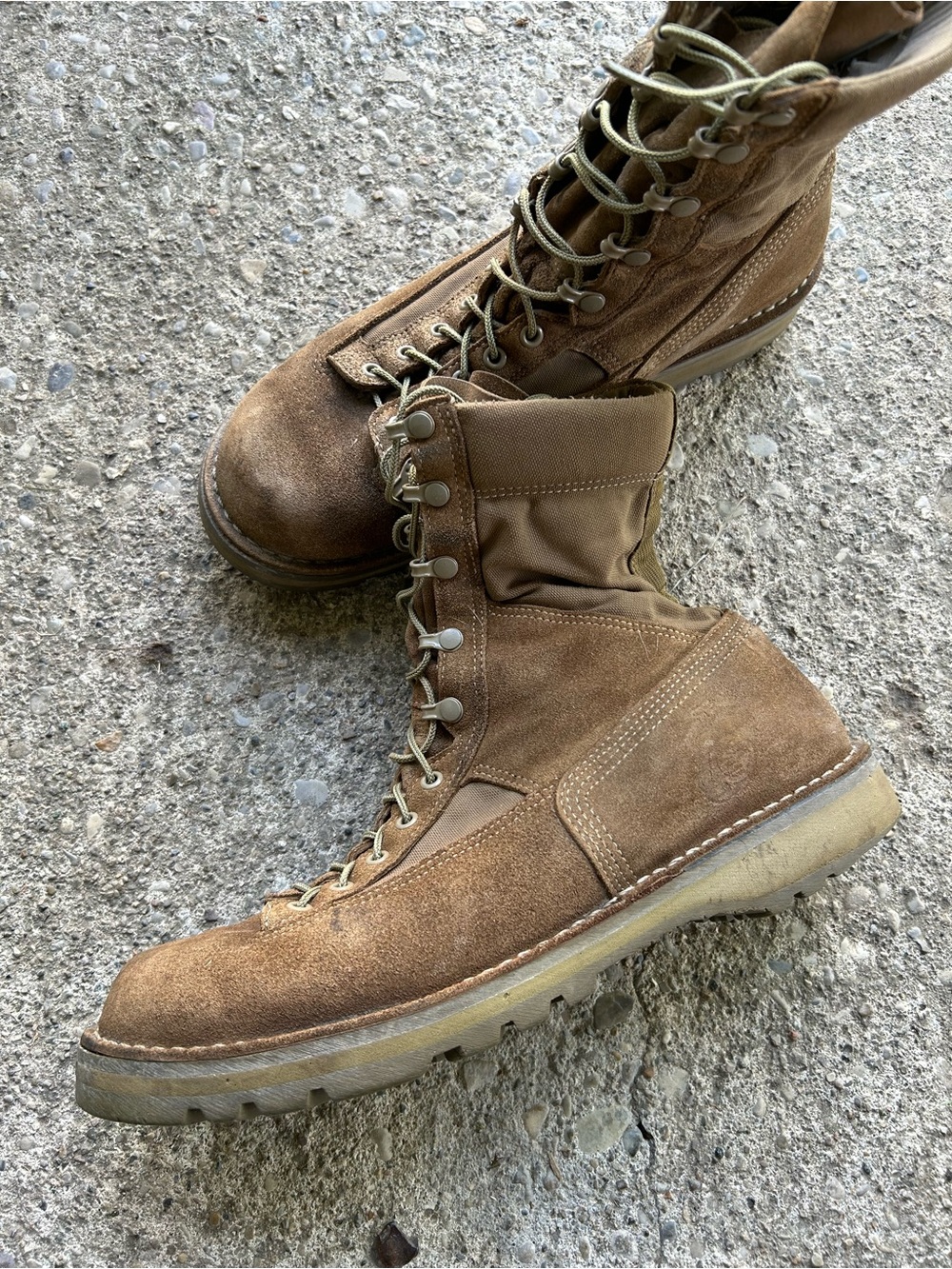 Danner Men's Brown Tactical Suede Lace-Up Boots Sz 13 EE